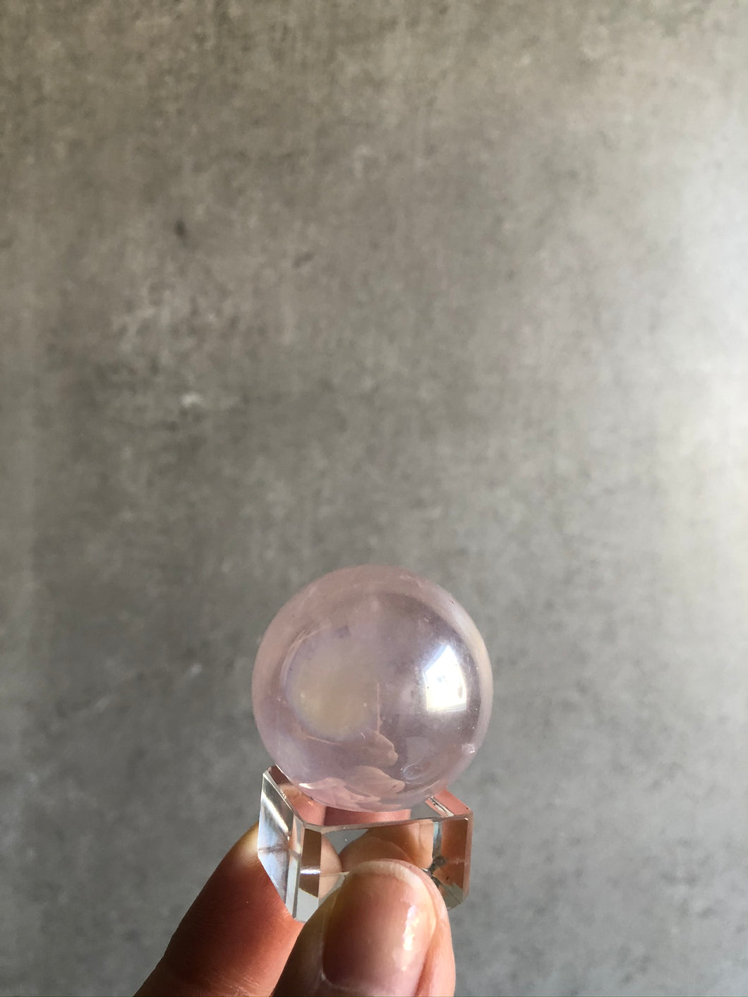 Aura Rose Quartz Sphere