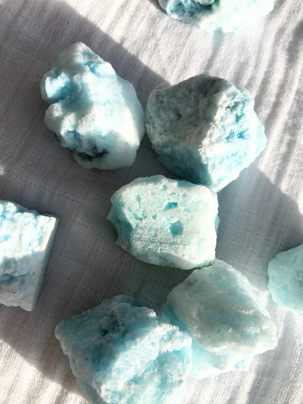 Blue Aragonite Rough Medium
